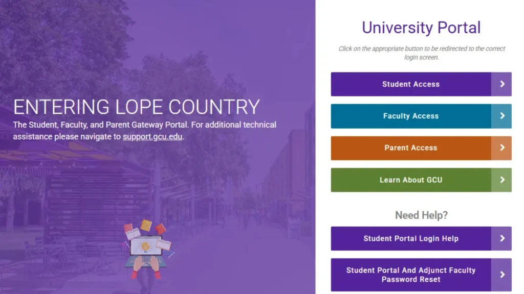 GCU-Student-Portal-Login